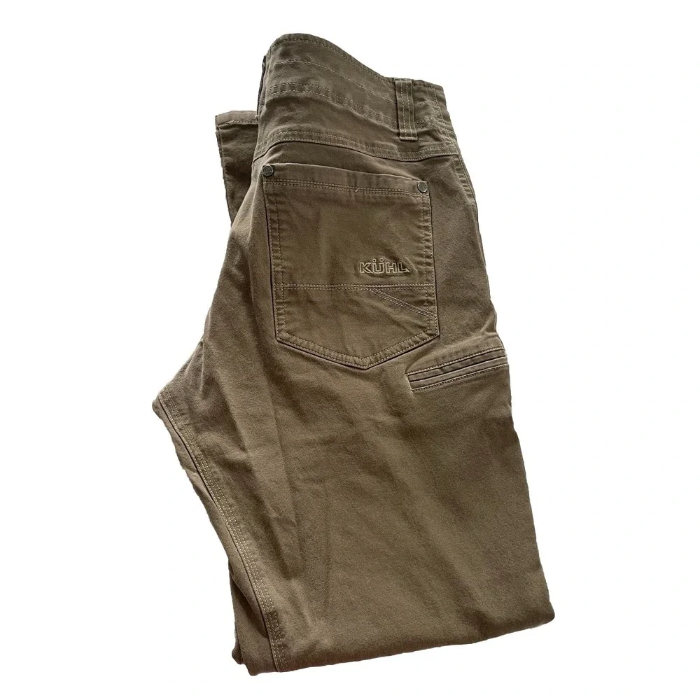 KUHL Kanvus Jean Mens 32x30 Brown Outdoor Gorpcore Hiking Travel Pants